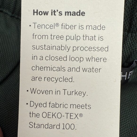 NWT Women's EILEEN FISHER Woven Tencel Straight Pant in "Deep Hemlock" | Size PL - Picture 9 of 11